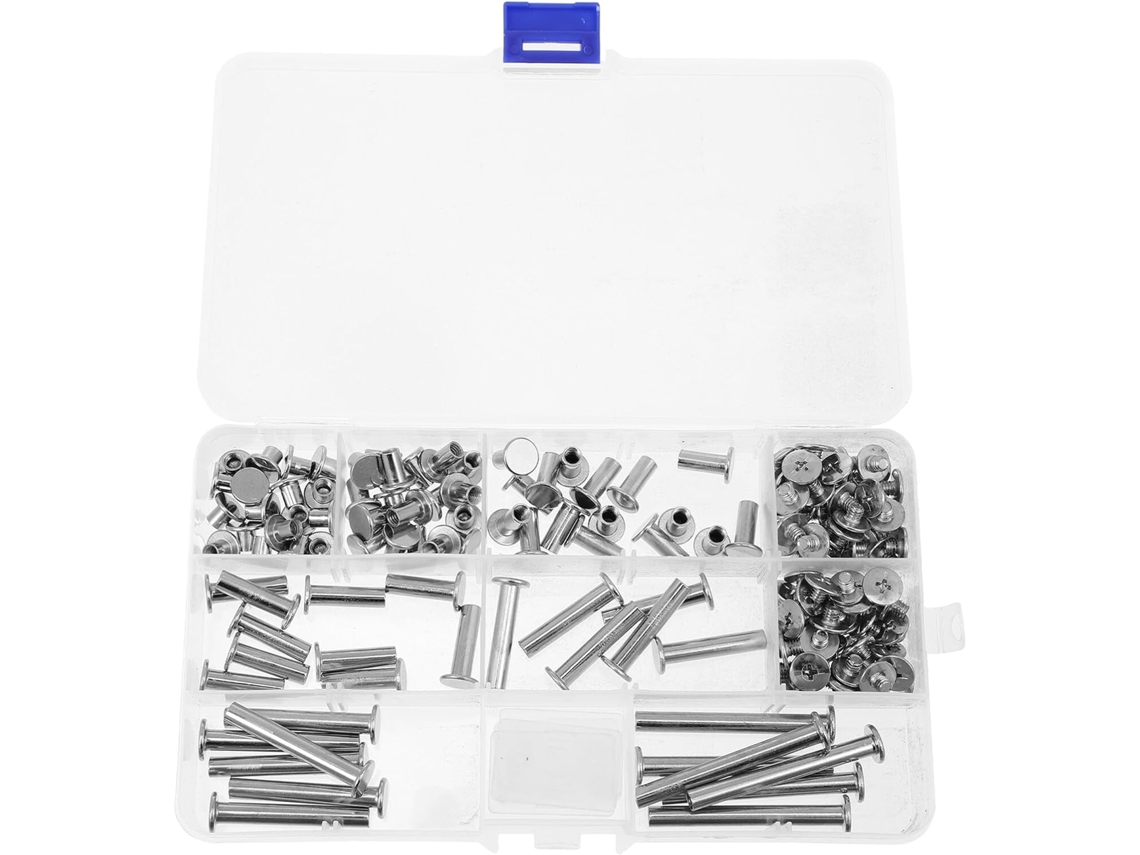 Conjunto De Fusos Encadernação Alipis M5 Em Aço Inoxidável, 80 Peças Sortidas 5 8 12 18 25 35 45mm, Fusos