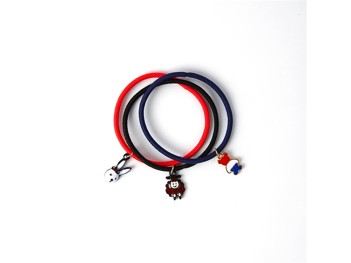 Elastic Hair Tie Para Prender E Decorar Cabelo Com Penteado De Rabo De Cavalo