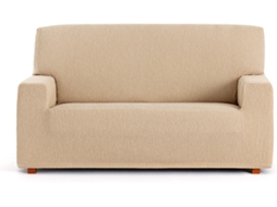 Capa de Sofá 4 Lugares EYSA Premium Troya Tecido Elástico (240 x 70 x 110 cm - Poliéster e Algodão - Beige)