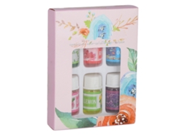6 Peças De Óleo Essencial Aromático Hidrossoluble 18ml Para Umidificador