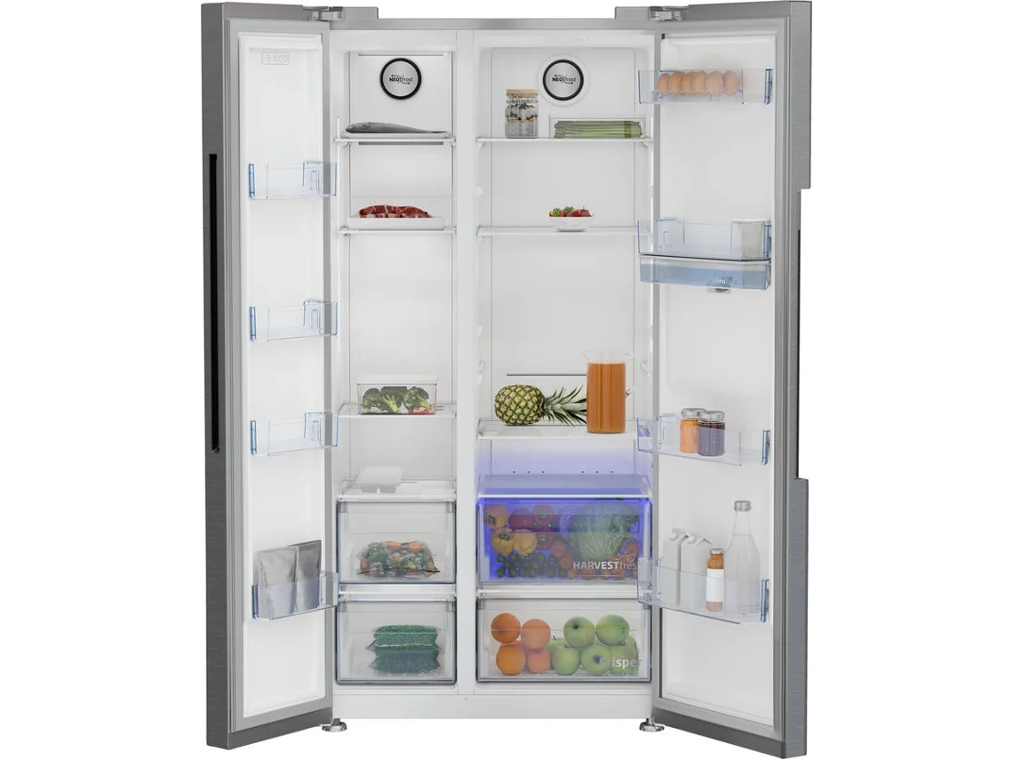 Frigor�fico Americano Harvestfresh BEKO GN163243XBN (NO FROST - 179 Cm - 554 L - Inox)