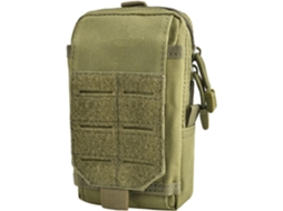 Bolsa Tática AQUAFORGE porta celular, multifuncional, caminhada, ciclismo, verde