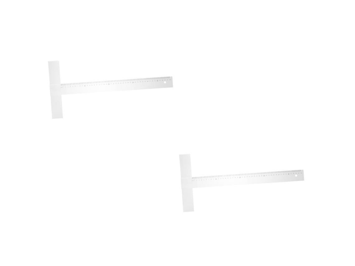 Conjunto De 2 Esquadros T Portáteis Popetpop Para Desenho E Medição
