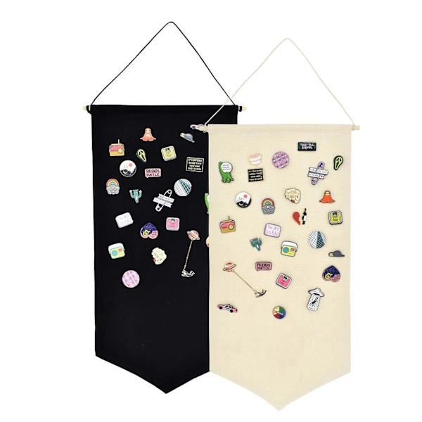 /ea/2 Unidades de Prendedores para Broches, Organizador de Broches Lona para Pendurar, Estojo para Armazenamento de Broches BRILVIBERA