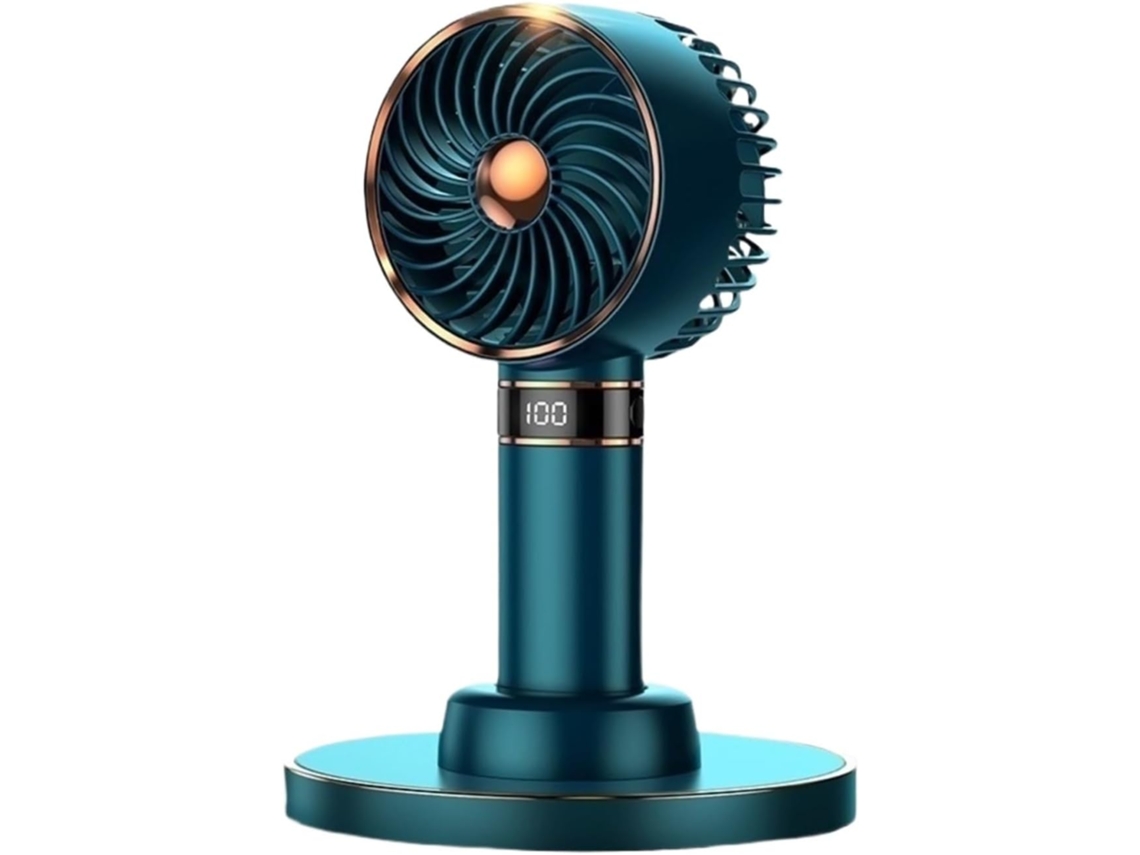 Mini Ventilador de Mesa USB Recarregável 5000 mAh S/MARCA com clip e fácil de usar