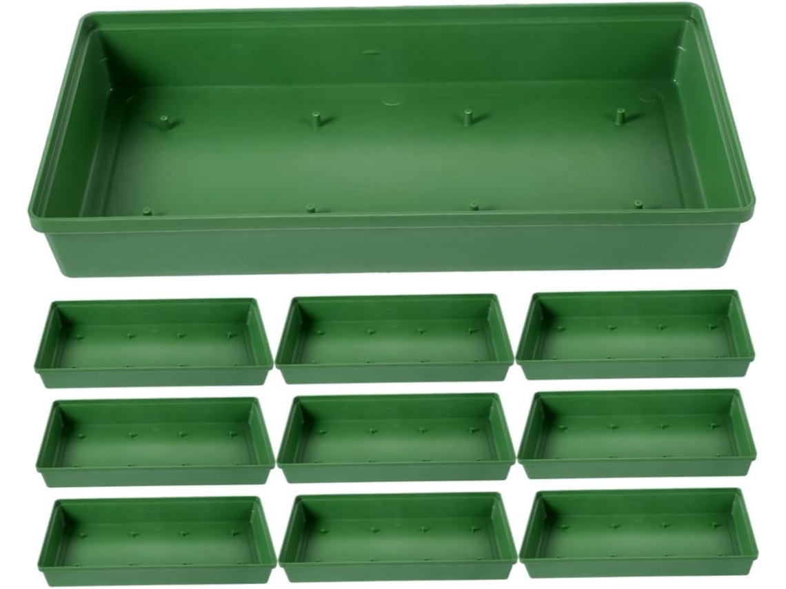 Conjunto De 10 Tigelas De Plástico Para Centros De Mesa, Base Estável Com Suporte De Espuma, Reutilizáveis Para Gokoco