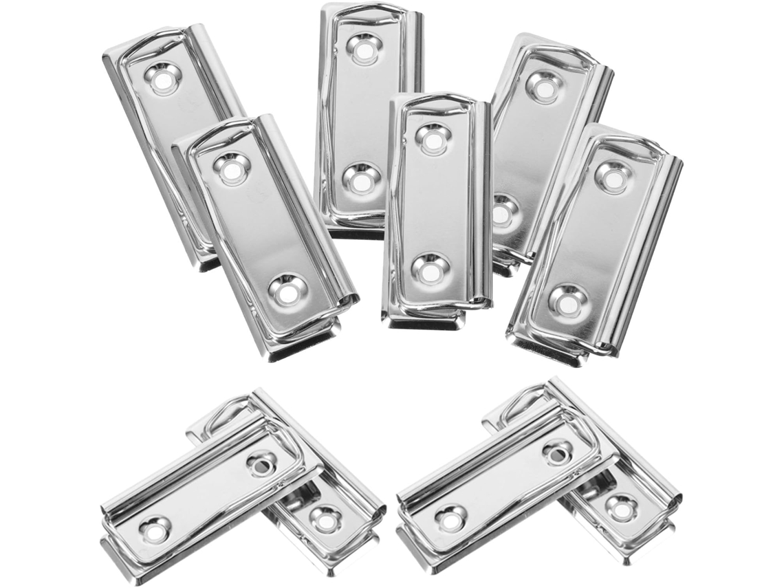 Conjunto De 10-clips Papel Metálicos, Organizadores Versáteis Em Metal Para Escritório E Estudo, Acessórios Práticos