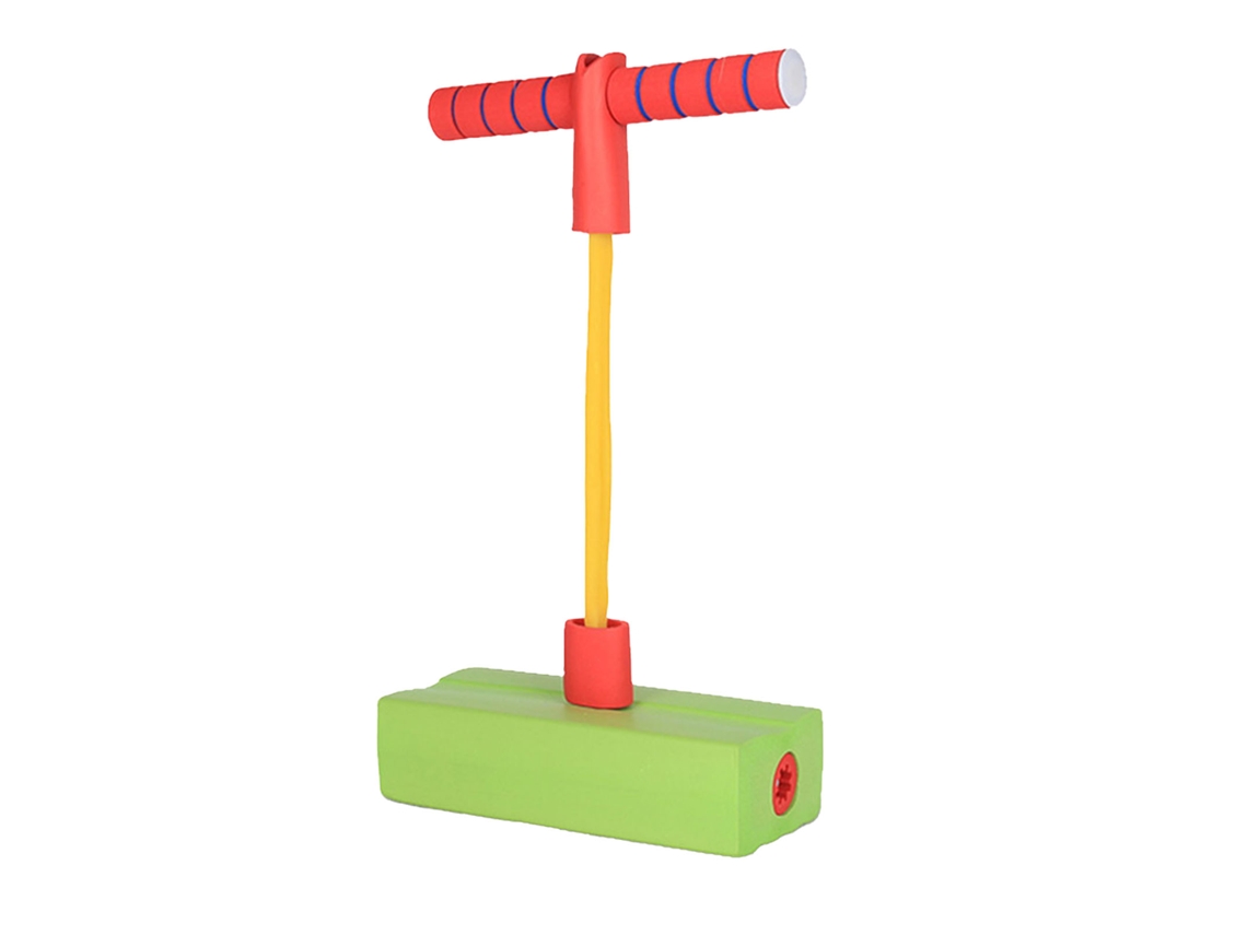 Palo De Pulo De Espuma Pogo Stick Para Crianças Brincadeira Ao Ar Livre Com Equilíbrio E Grip Fácil Verde