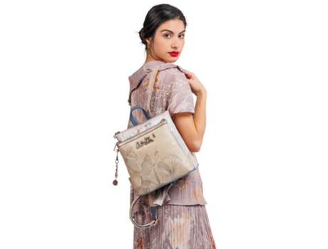 Mochila De Passeio Memories Whispers 40825 233 Dourada Anekke