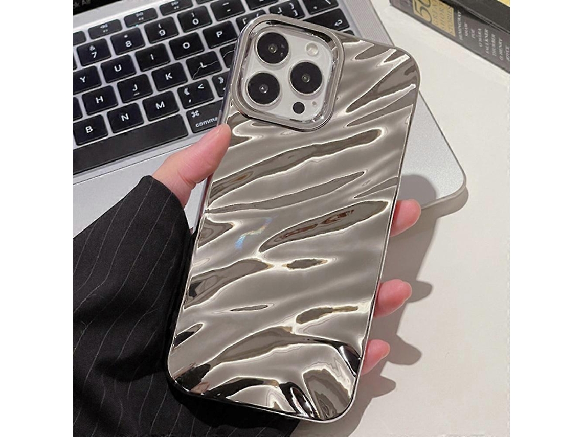 Capa De Tpu Com Textura Ondulada À Prova De Choque Para Iphone 16 Pro