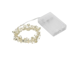 Luz de Fio Led 2m 20 Luzes Branco Quente Cobre Festas Casamentos