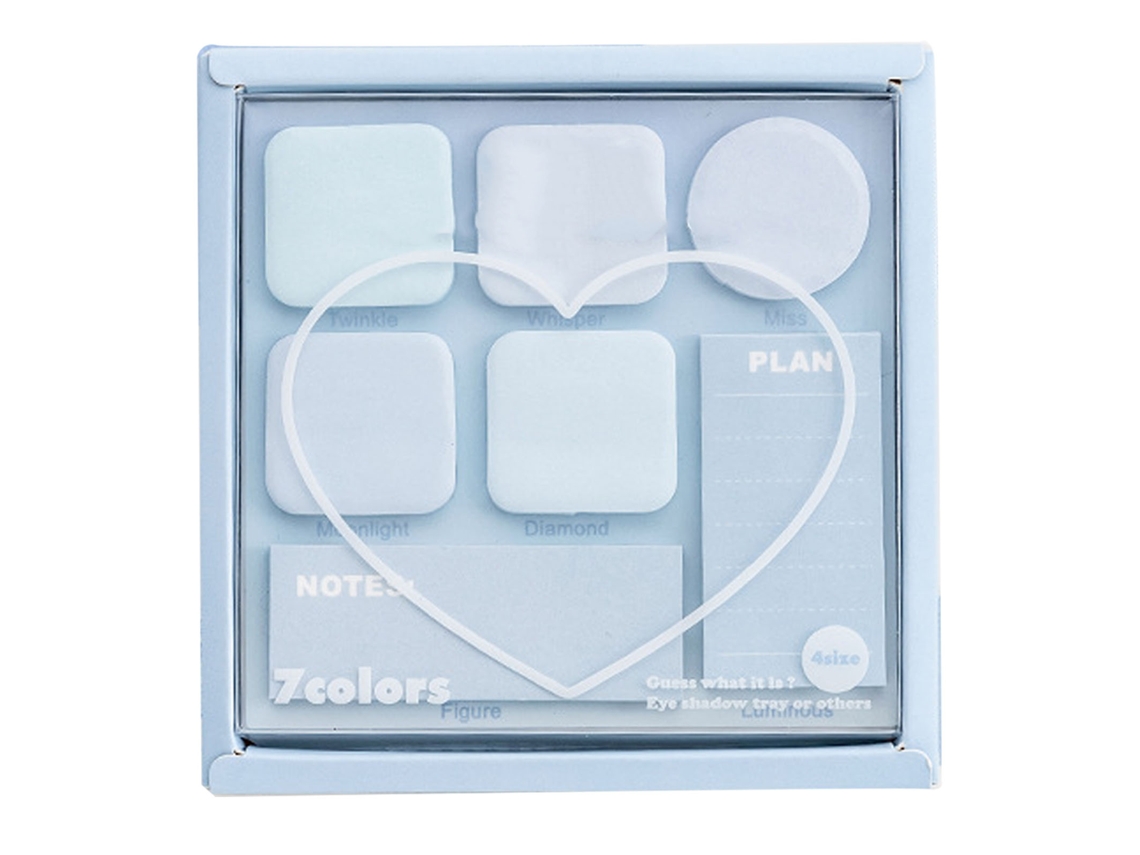 Paleta De Sombras De Papel Autoadhesivo Pastel Notas Adhesivas Colores Para Búsqueda Y Comparación