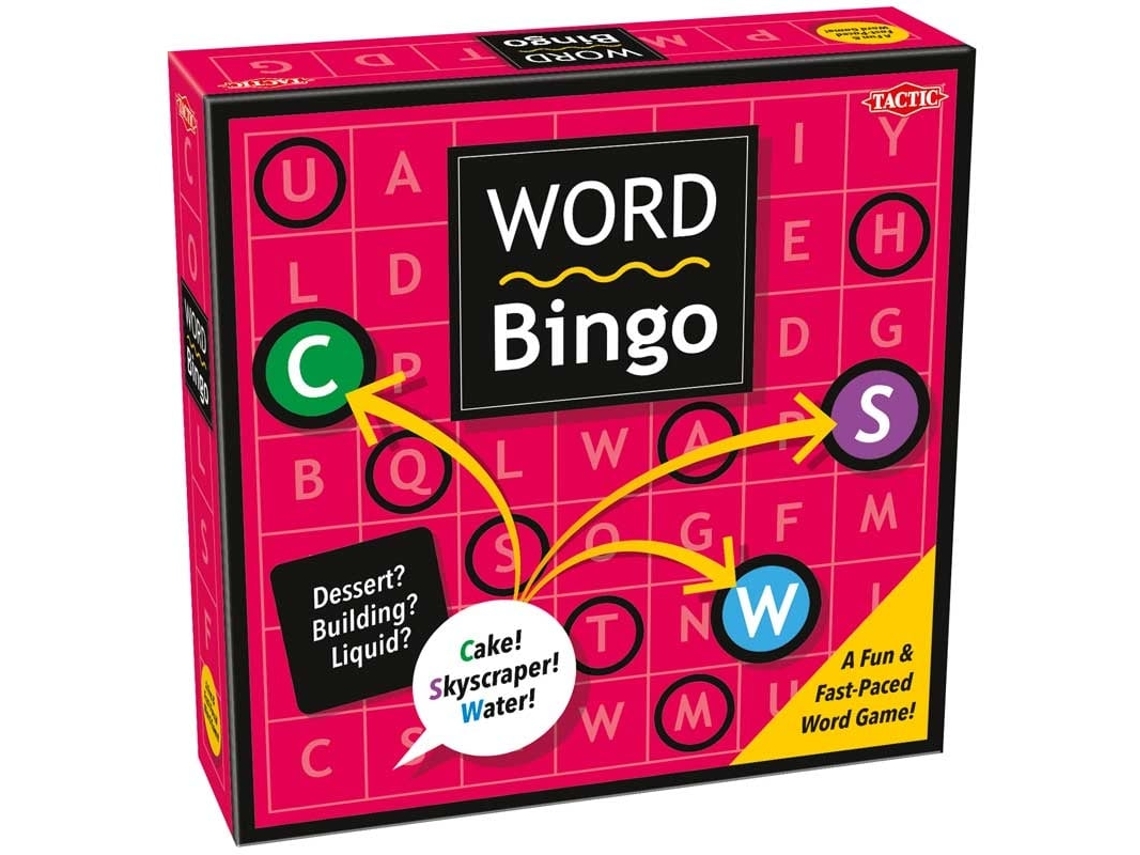 Jogo Educativo Tático Word Bingo Um Jogo De Linguagem Colorido Para Crianças Tactic