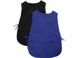 Avental De Cozinha Unissex Tipo Colete, Em Tecido Resistente, Com Bolsos, Alças Ajustáveis, Azul E