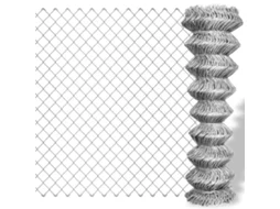 Vidaxl Cerca De Arame 15x1,25 M Aço Galvanizado Prateado