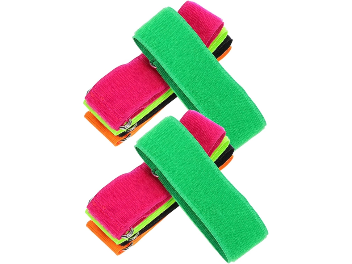 Conjunto De 10 Faixas Elásticas Reutilizáveis Para Corrida Pernas, Feitas Fio Poliéster, Ideais Competições