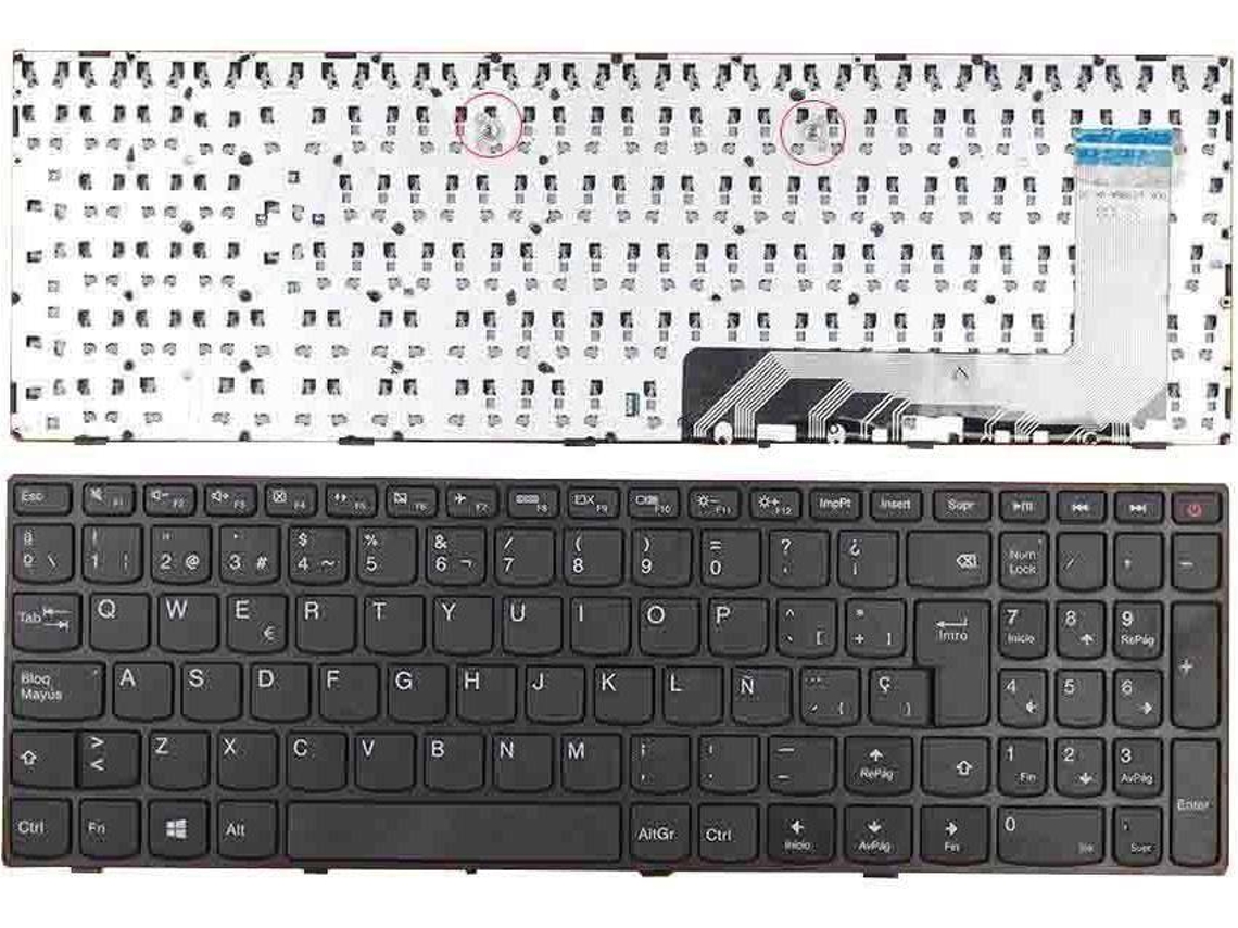 Teclado para Lenovo Ideapad 110-15Isk 110-17Acl 110-17Ikb 110-17Isk Quadro Preto Win8 Preto