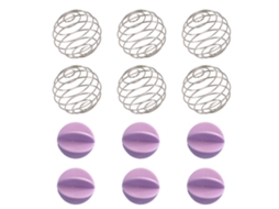 Ferramenta Conjunto de Bolas Mistura Pó Proteína 12Pcs 6 Aço Inoxidável + Agitador Grau Alimentício Roxo UISAVE