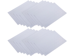 Alasum 24 folhas de vinil adesivo holográfico com estampas de estrelas para impressão com tinta, secagem rápida e comprovadamente resistente.