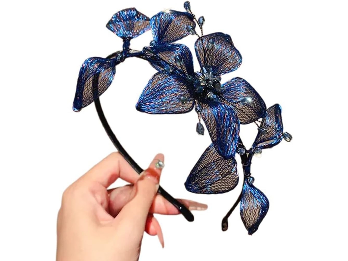 Tiara de Flores de Arame para Casamento SFUSHOS