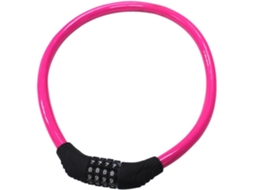 Lurelia Cadeado Bicicleta, Código, Chave, Rosa, 60 Cmx1,25cm, 60cm