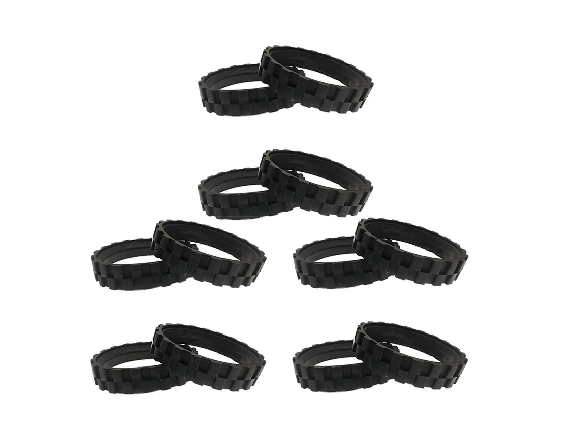 12pcs Tire Skin For Irobot Roomba Wheels Series 500, 600, 700, 800 And 900 Anti-slip, Great Adhesion And Easy Assembly.