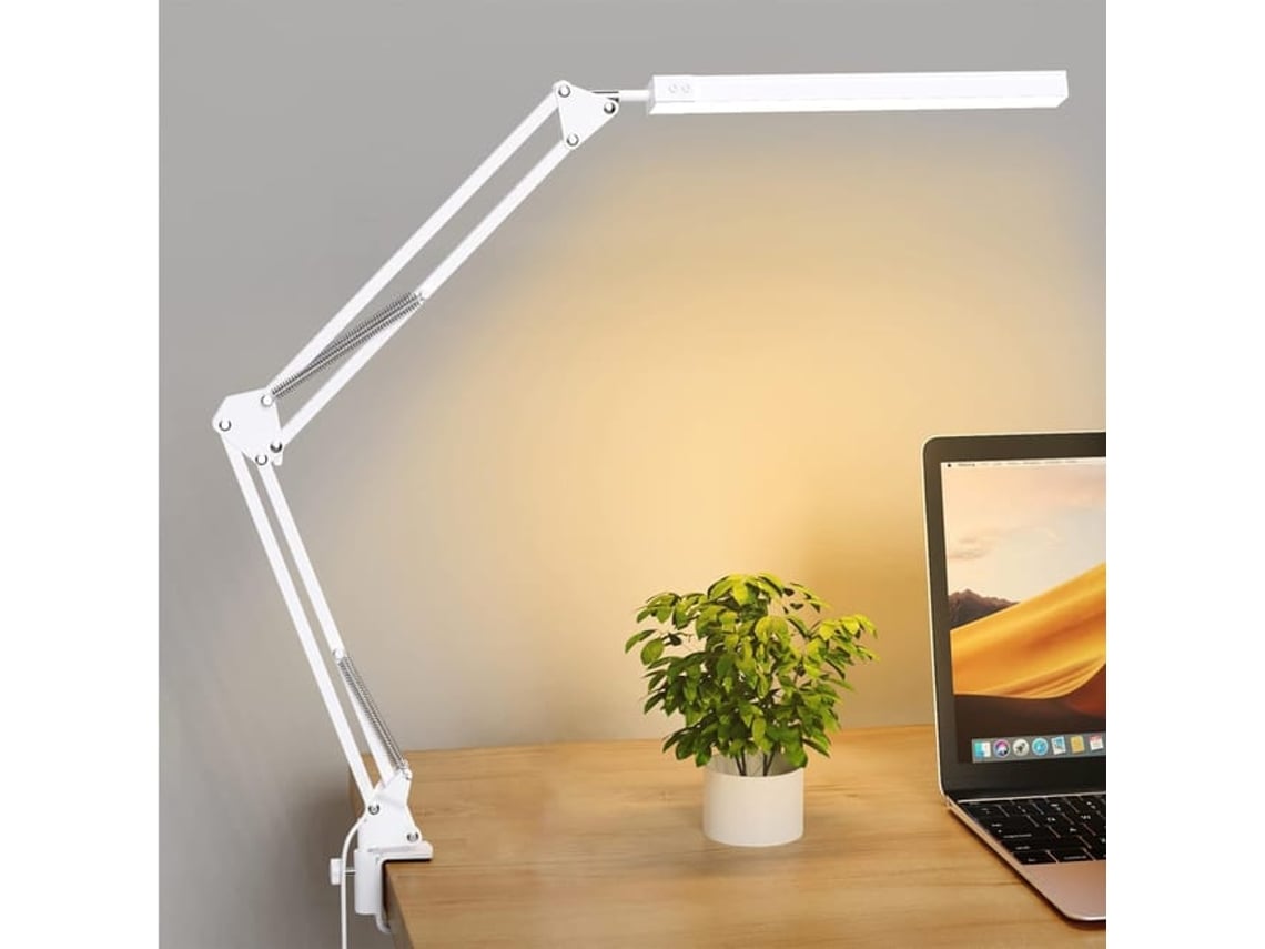 Candeeiro De Mesa Led Com Clipe E 3 Modos De Iluminação