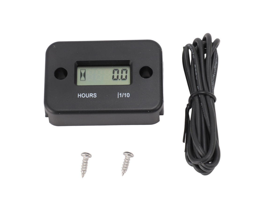 Contador De Horas Digital De Alta Precisão Lcd Mini Impermeável Para Motor Tachômetro