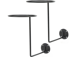 Naroote Conjunto De 2 Suportes De Casque, Suporte Mural Durável Para Expor Des Casques, Des Vestes, Des