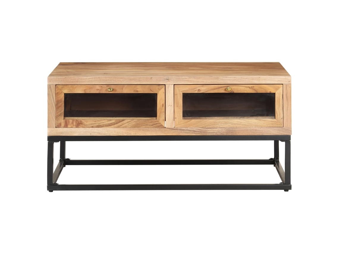 Mesa de Centro 90x60x40 Cm Madeira de Acácia Maciça MAISON EXCLUSIVE
