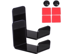 Suporte De Parede Para Fone Ouvido Gamer Outanaya Em Acrílico Preto, Fácil De Instalar, Protege Contra Danos, Ideal Para