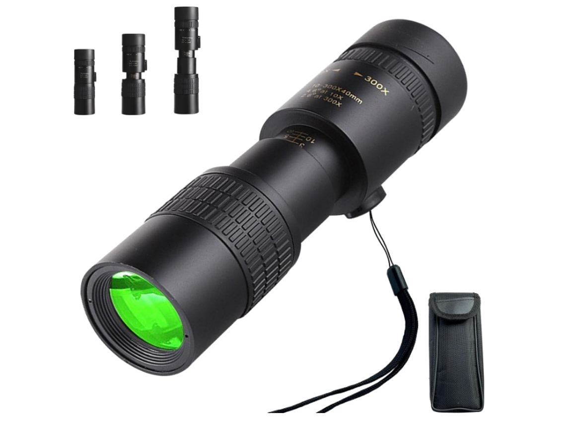 Novos e aprimorados monóculos 10x300x40 para adultos, telescópio monocular com zoom de alta potência com lente Bak4 e FMC para os Jogos Olímpicos de Pequim.