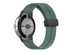 Pulseira De Silicone Dobrável De Cor Sólida Para Google Pixel Watch