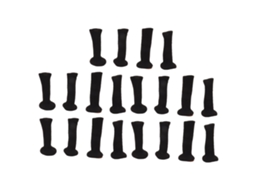 Capas De Proteção Silicone Preto Para Pé De Mesa E Cadeira 20un