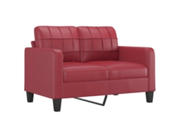 2-seater Sofa, 2-seater Sofas Vidaxl Vermelho Couro (n/a)
