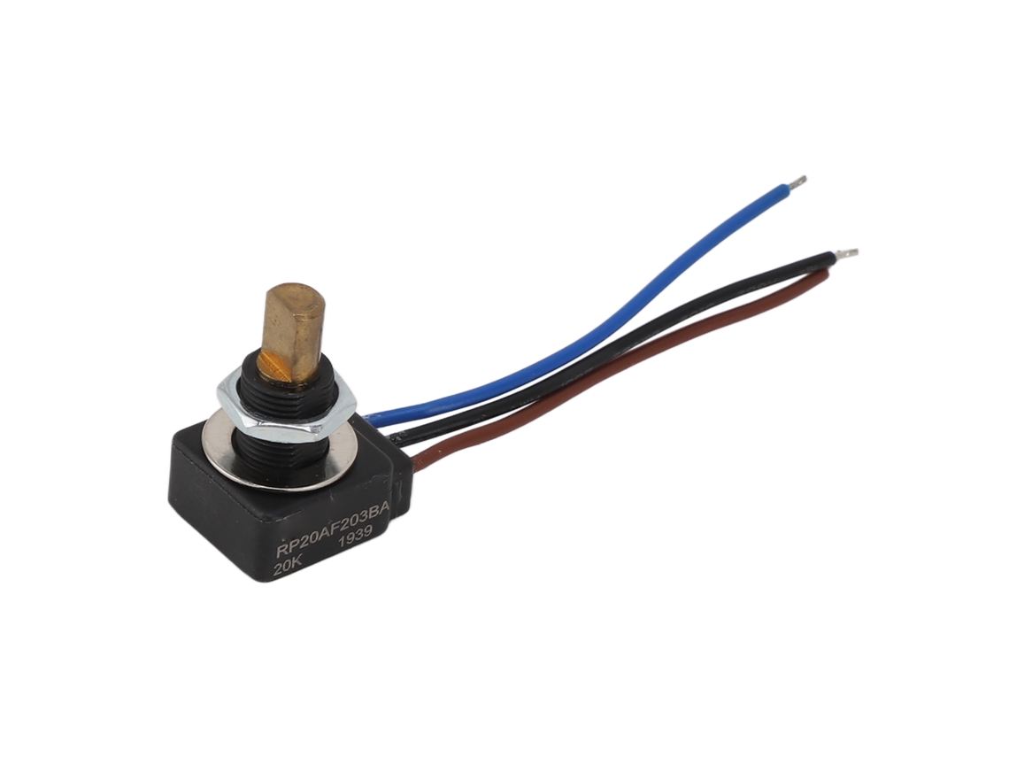 Potenciômetro rotativo de cone linear ajustável IP65 0.25W resistência 20K ângulo 320°