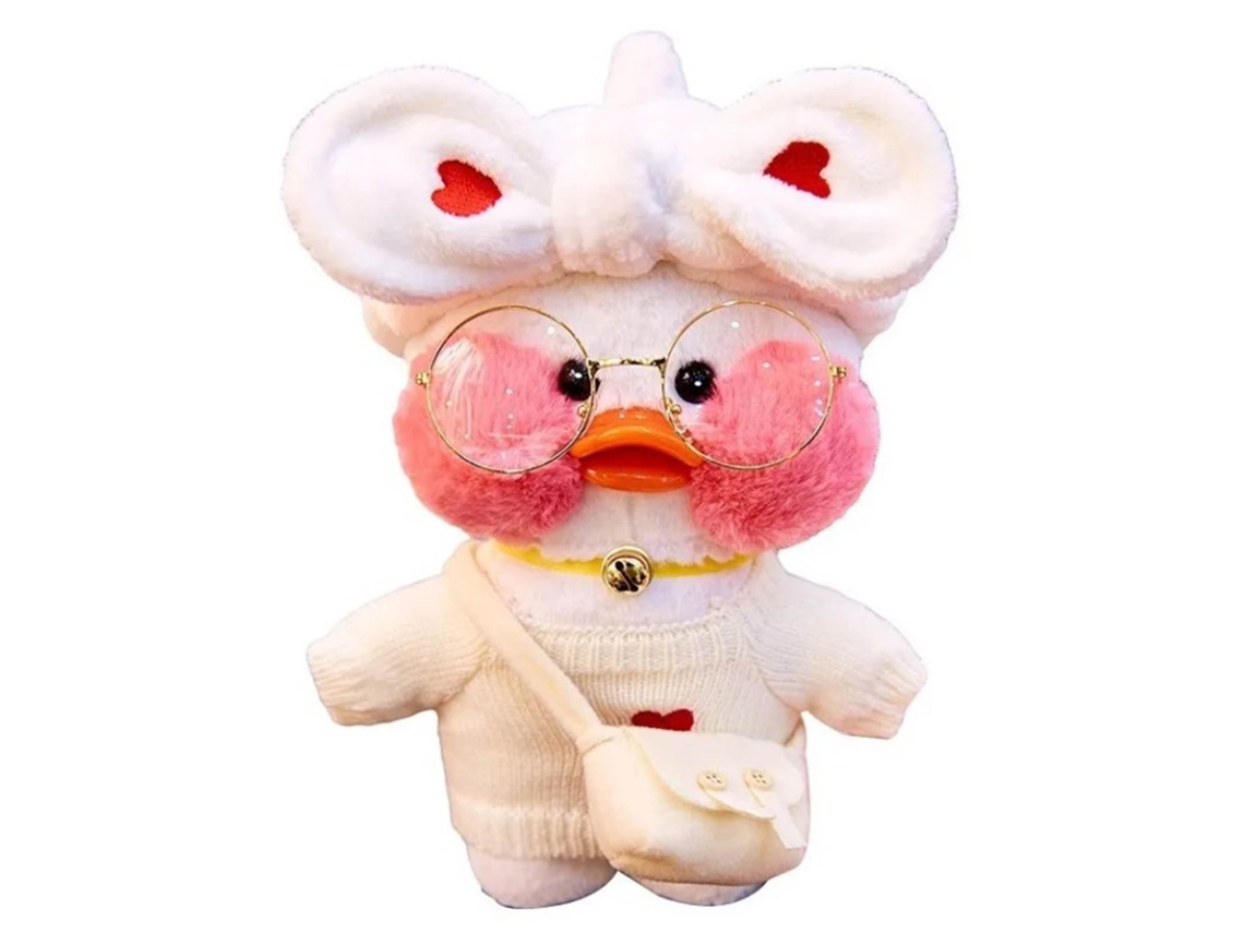 Mali boneca de Pato Branco Cute Pelúcia Macia Confortável Presente Decoração Doméstica 30cm