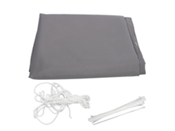 Tela de Privacidade Jardim Balcão 75x500cm Cinza Uv Resistente