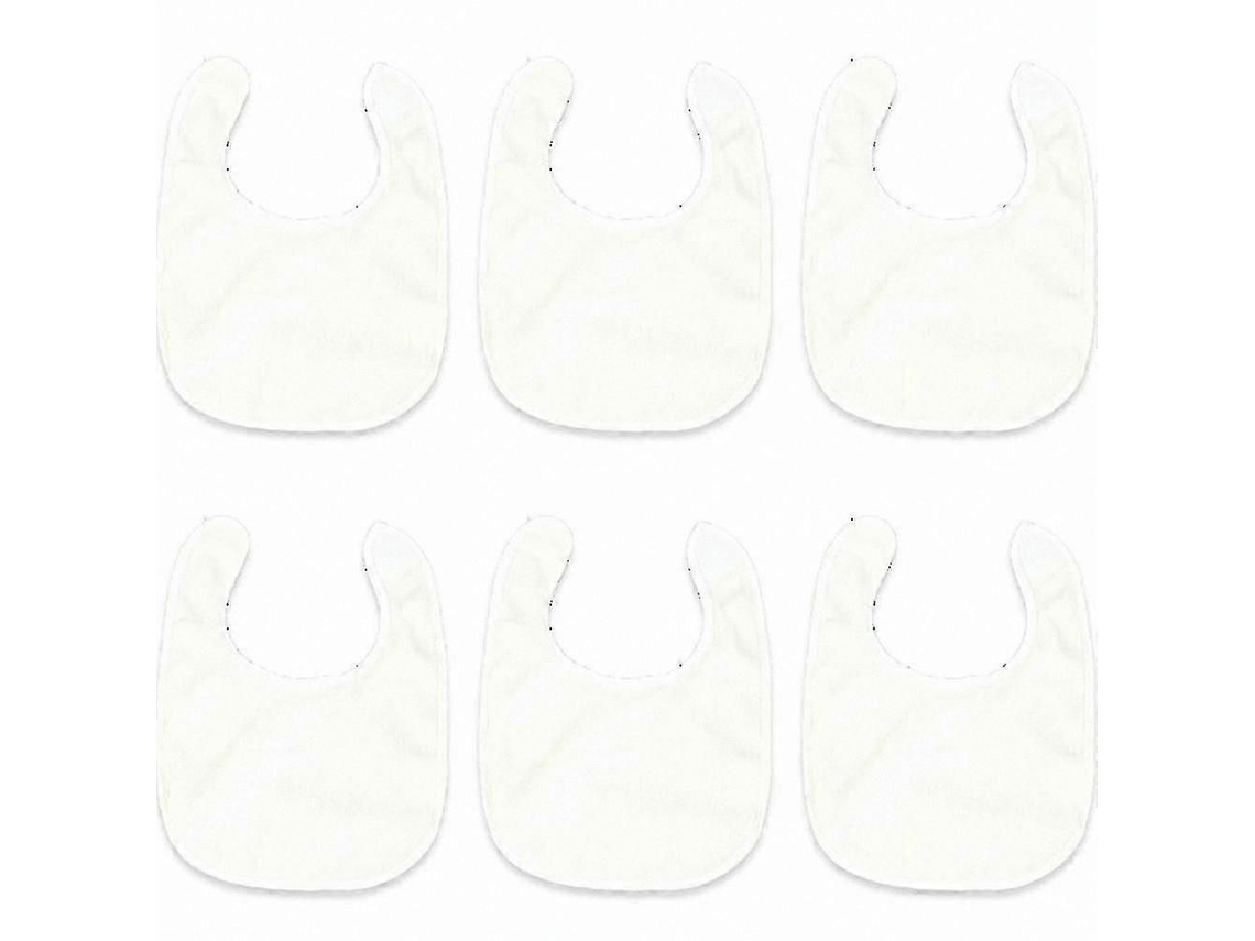 Conjunto De 6 Babadores Impermeáveis ​​para Bebês Meninas, Babadores De Algodão Atoalhado Para Absorver Saliva, Babadores De Malha Lisa Para Alim