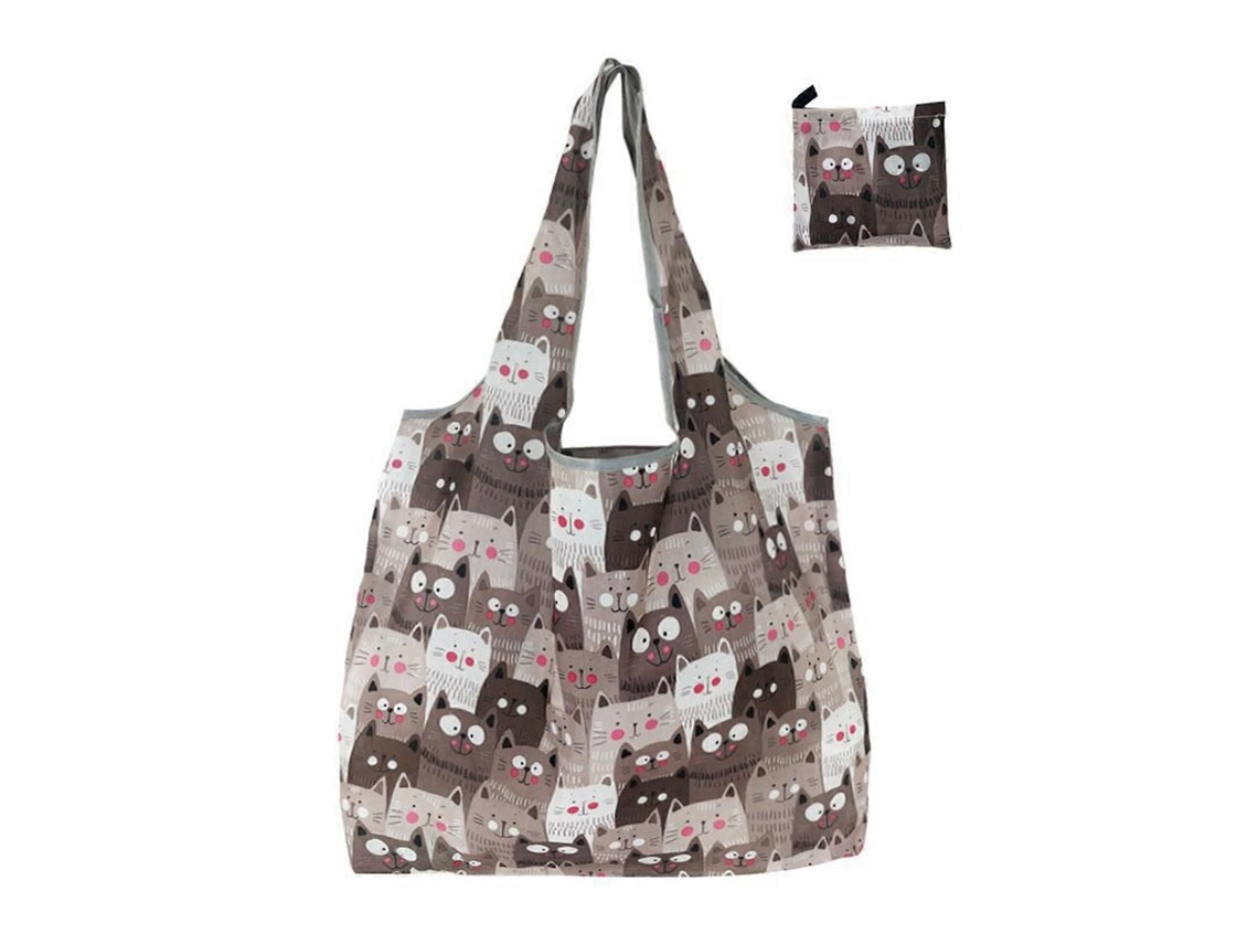 Bolsa de Compras Reutilizável Conveniente Dobrável e Resistente À Água com Amplo Espaço para D Viagens GOKOCO