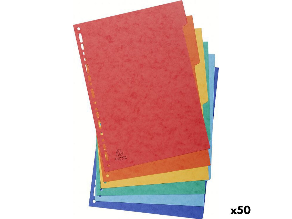 Espaçadores Exacompta Nature Future Multicolor A4 (50 Unidades)
