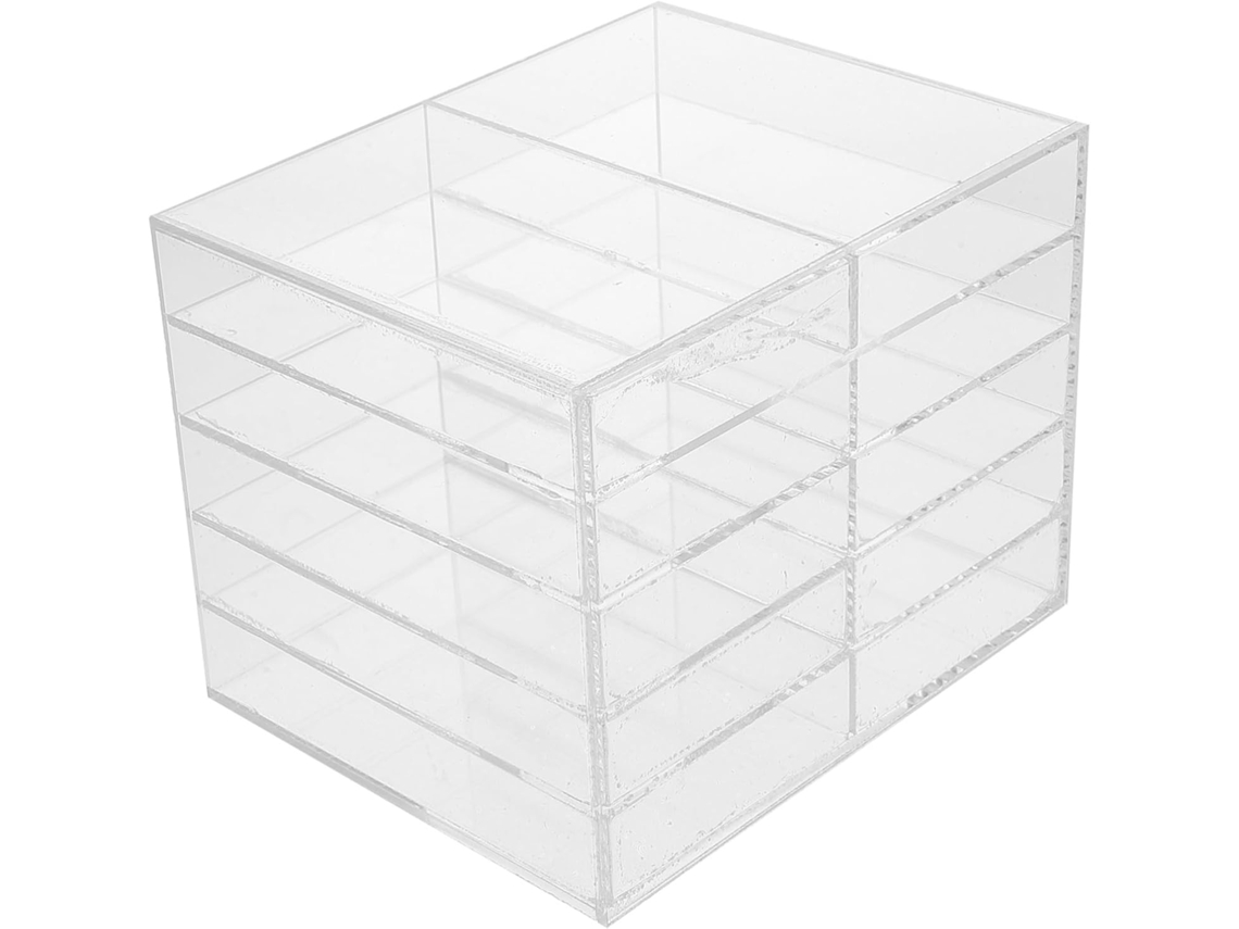 Lurelia Prateleira Transparente Portátil Com Chaveiro Em Acrílico E Papel Para Escritório E Escola