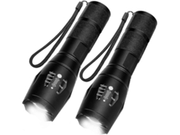 Lanterna Tática De Led 2 Pacotes 2.000 Lumens 5 Modos De Iluminação Lanterna Zoomable E À Prova Dágua Melhores Acessórios De Acampamento Yunzii