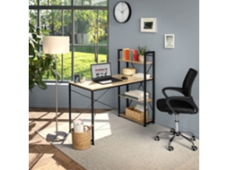 Mesa De Computador Hershey TECTAKE (Madeira Industrial Clara - 122 x 61 x 120 cm)