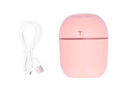 Primerox umidificador Mini Portátil Usb com Luz Led para Mesa Quartos Rosa Ultrassônico Anti vazamento
