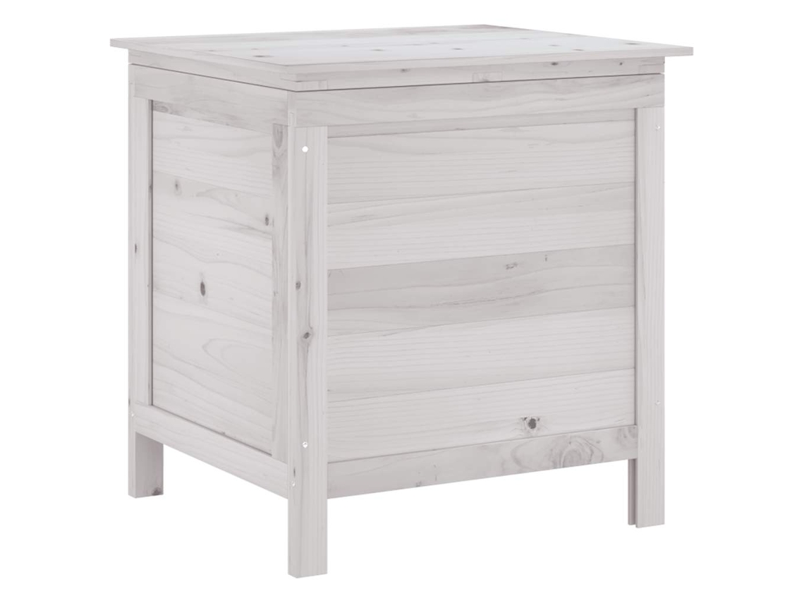 Maison Exclusive - Caixa De Arrumação P/ Jardim 50x49x56,5 Cm Abeto Maciço Branco