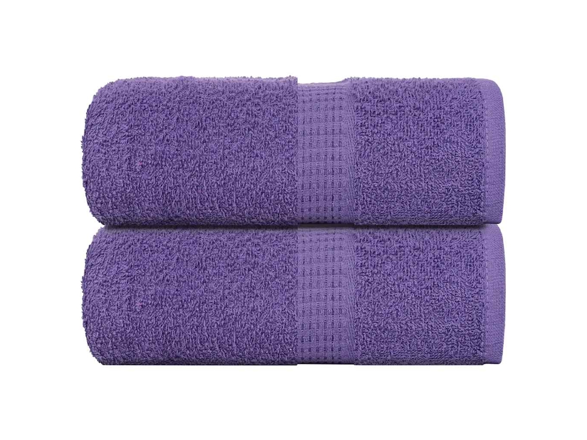 Vidaxl Toalhas De Bidé Frogn 2 Pcs 30x50 Cm 360 G/m² Roxo