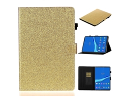 Capa de couro com glitter para Samsung Galaxy Tab A8 10.5 2021 (WeBake)
