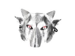 Mali máscara de Cabeça de Lobo Halloween Carnaval Cosplay Decoração Festa Máscara Facial Completa
