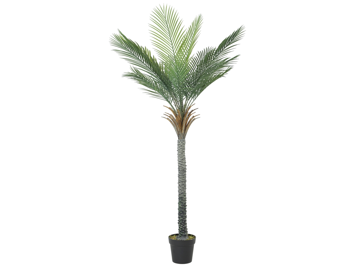 Planta Artificial Decorativa 180 Cm Palmeira Artificial Com Vaso E Folhas Para Interior Verde